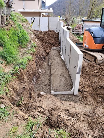 Tiefbau & Fundamente – Projekt von Bauservice Weidenfeller